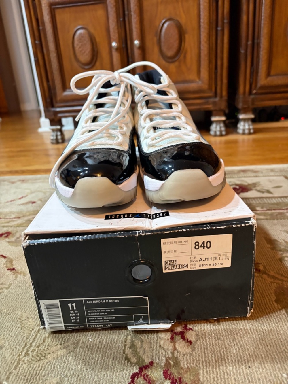 Air Jordan 11 Retro Concord 2018 Size 11 • Tried On Only • Near DS w/ Box